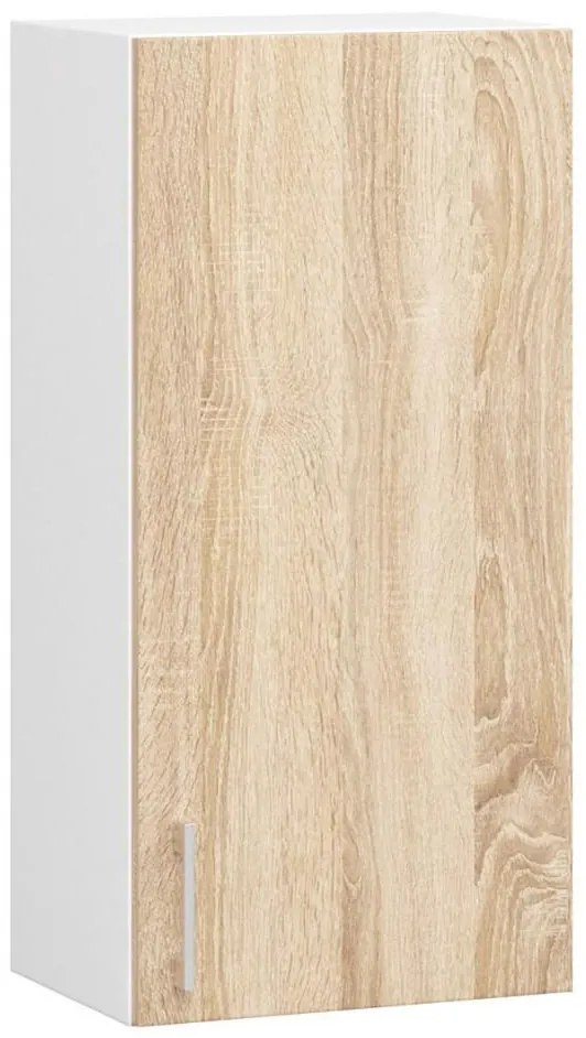 Kuchynská zostava 240 cm Lula TYP2 C (biela + dub sonoma). Akcia -21%. Vlastná spoľahlivá doprava až k Vám domov. 1128854