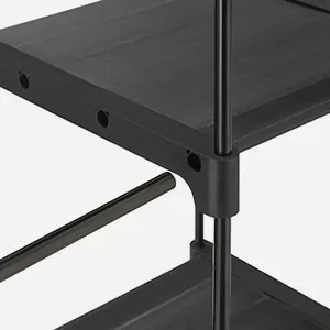 Otevřená šatní skříň Garment černá