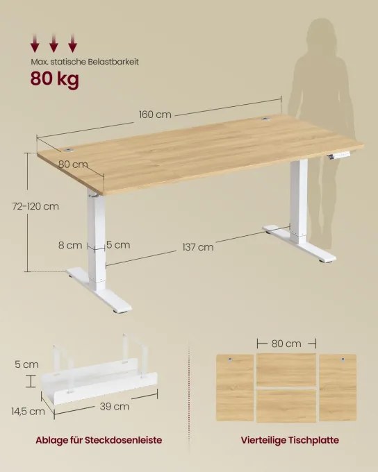 Elektrický pracovný stôl LSD146YA02