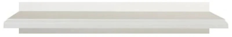 Polica KENTAK POL145, alpská bílá, 145 cm