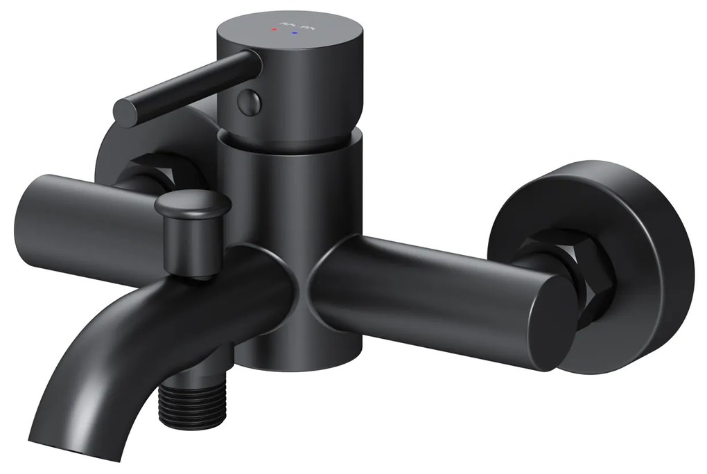 Vaňová a sprchová batéria AM.PM Spike FPA10022 jednopáková, čierna