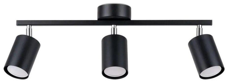 Sollux SL.1128 - Bodové svietidlo LEMMI 3xGU10/40W/230V čierna