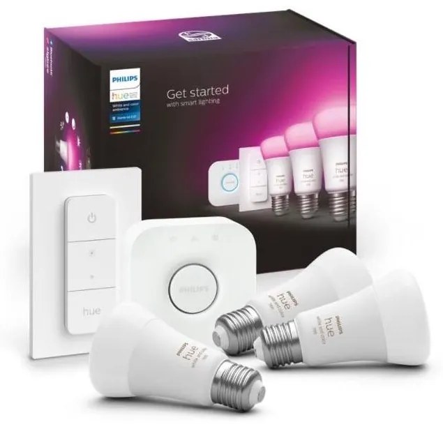 Philips Základná sada Philips Hue WACA 3xE27/9W 2000-6500K + zariadenie k prepojeniu P4648