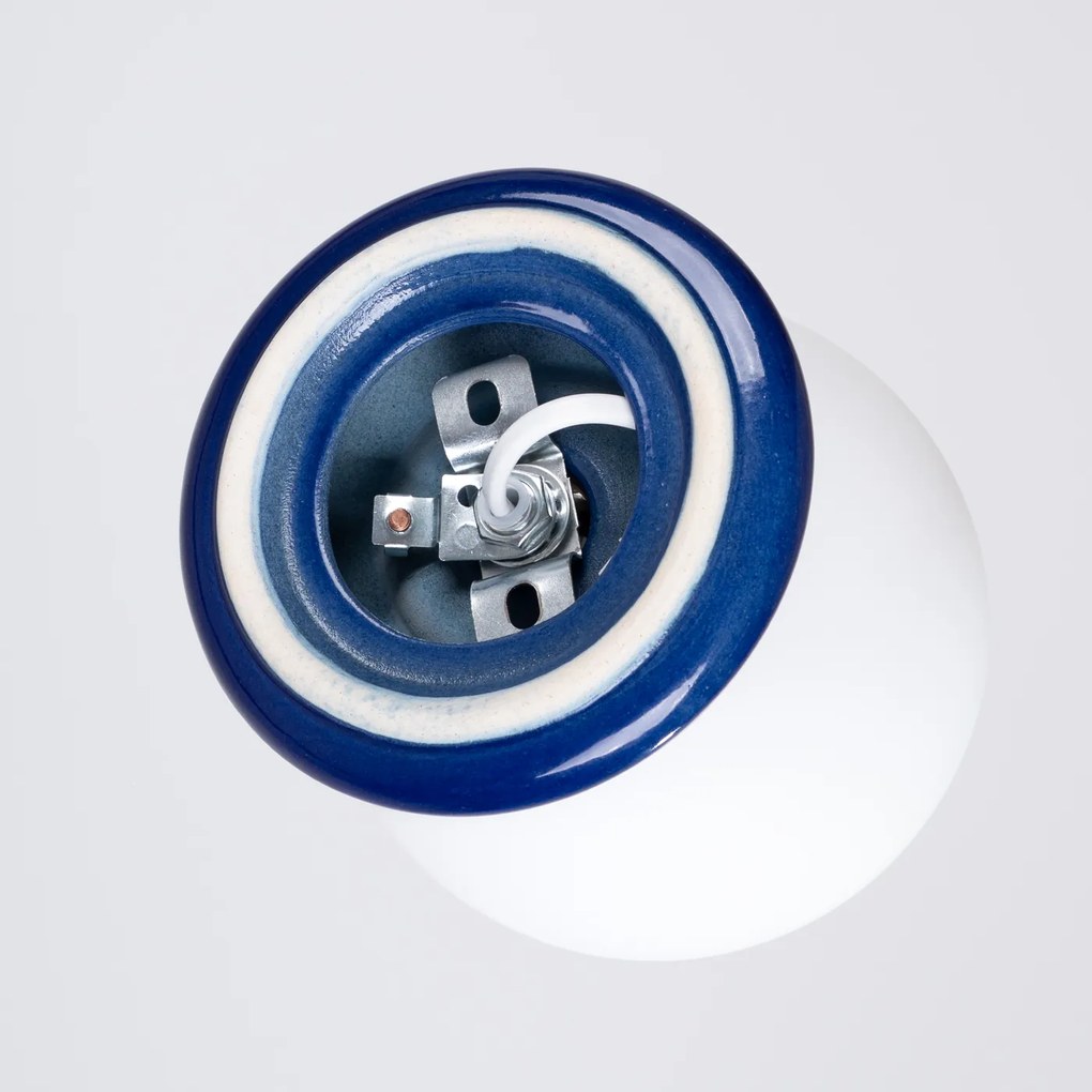 Nástenné svietidlo Zori, 1x biele sklenené tienidlo, bl