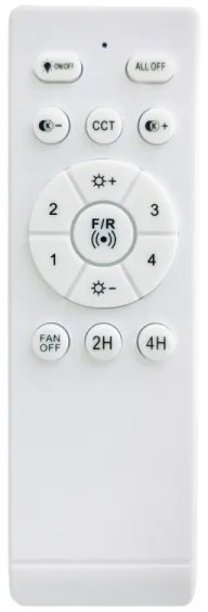 Globo 03609B - LED stmievateľný stropný ventilátor HINES 10W/230V 3000-6500K + diaľkové ovládanie