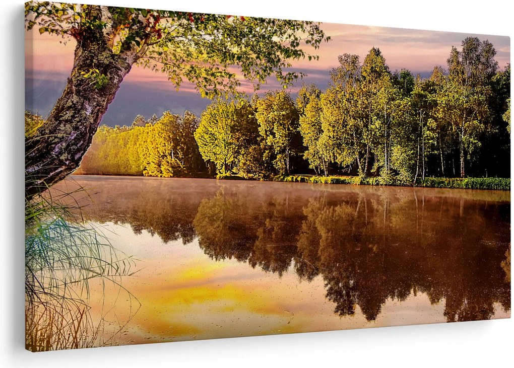 Obraz - Za riekou (90x60 cm)