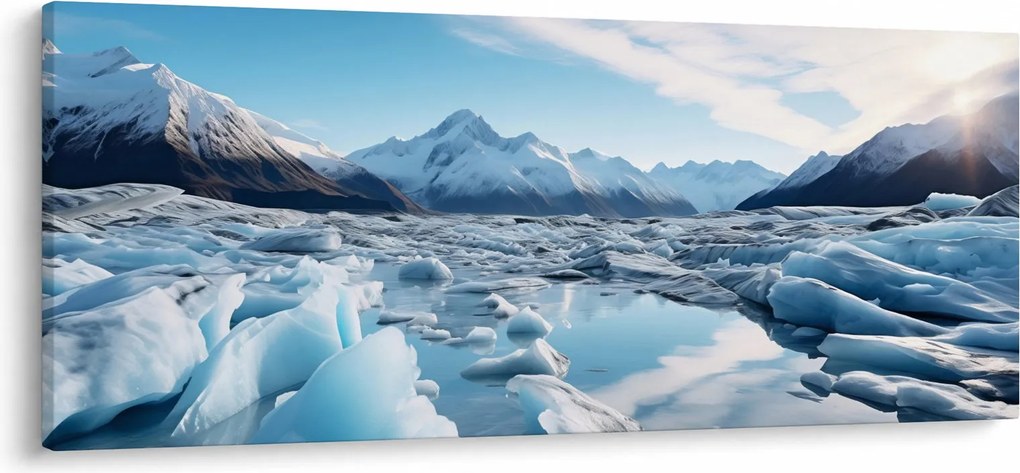 Obraz - Ľadovcové útvary (120x50 cm)