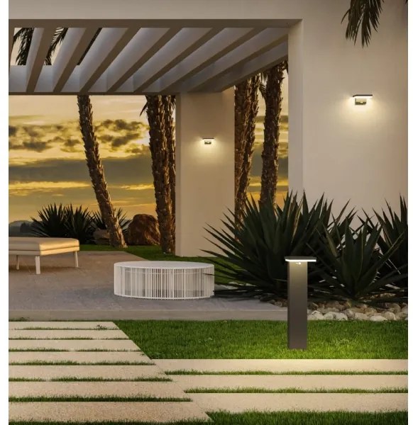 Redo 90535 - LED Solárne svietidlo so senzorom TAIYO LED/2W/3,7V 3000K IP54 antr