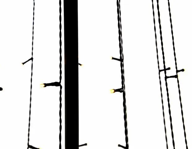 Nexos 47224 Vianočná dekorácia - svetelná pyramída stromček - 240 cm teple biela