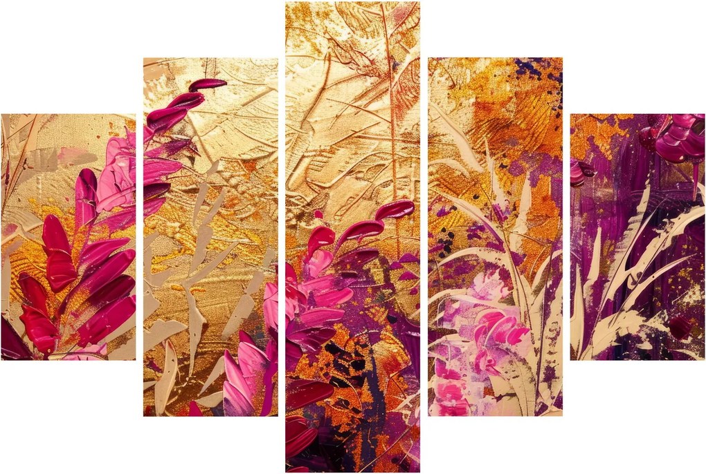 Obraz - Abstraktná maľba kvetov II. (150x105 cm)