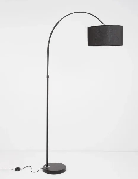 Retro stojaca lampa Sama 90 čierne