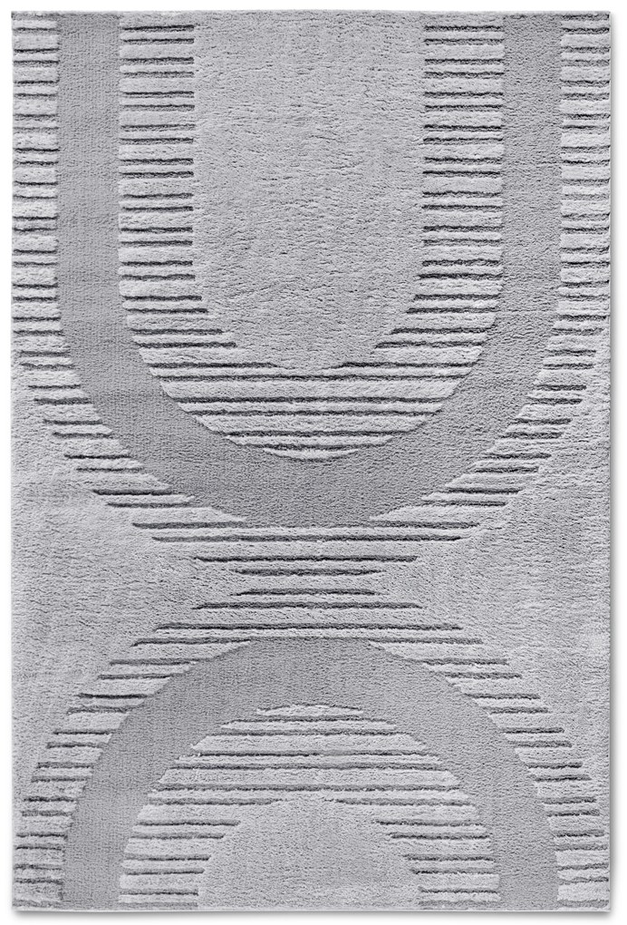 ELLE Decoration, Kusový koberec Gallery 106088 Light Grey z kolekcie Elle, 160x235, šedá, obývacia izba