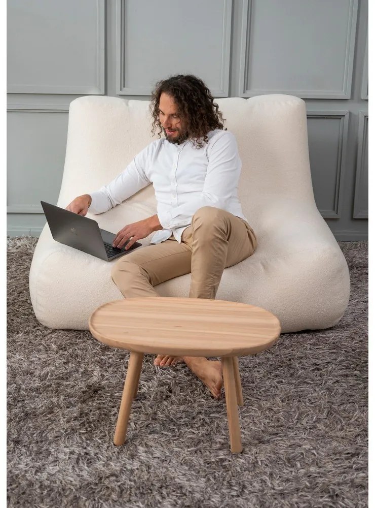 Hnedý sedací vak Sofa Tube – SLOWDOWN