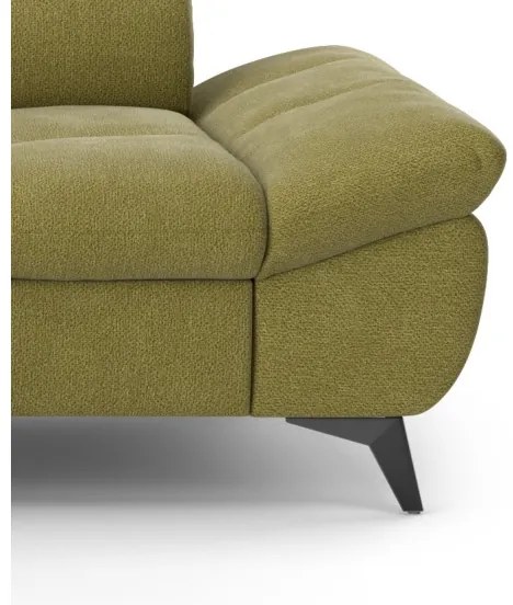 Rozkladacia rohová sedacia súprava L MARANO ľavá olivová