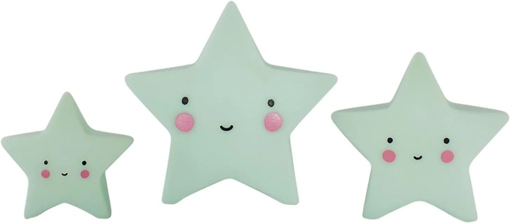A Little Lovely Company Mini plastová figúrka Star Mint - 3 ks