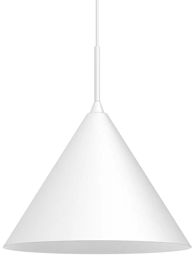 Závesné svietidlo Capital, 1x biele kovové tienidlo, (fi 32cm), w