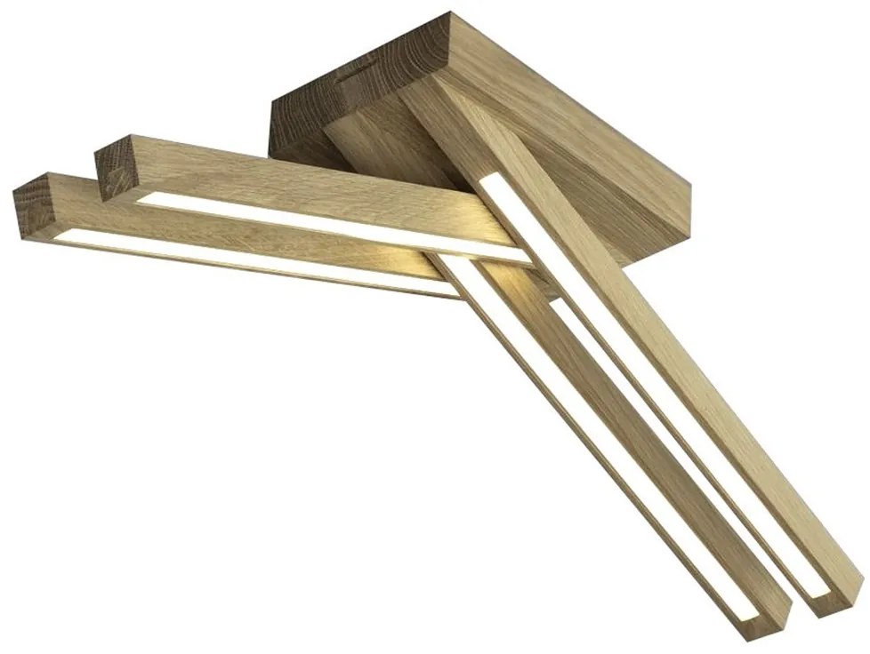 Spot-Light 2246474 - LED Prisadený luster LINUS 4xLED/4,5W/230V matný dub