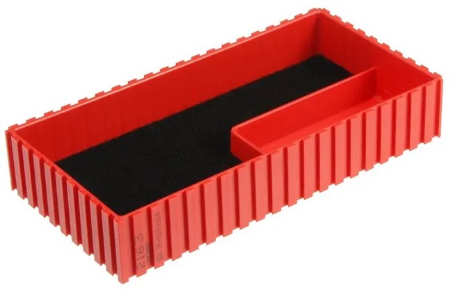 Plastová krabička na mikrometer 35-200x100 mm, červená