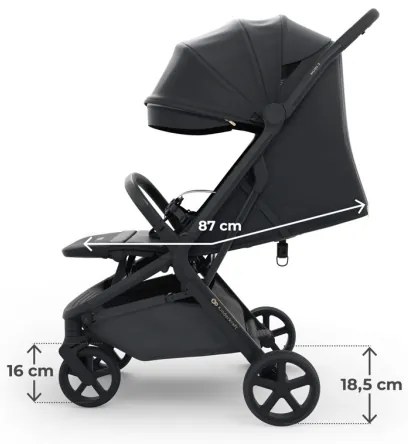 KINDERKRAFT SELECT - Športový kočík NUBI 3 Midnight Black