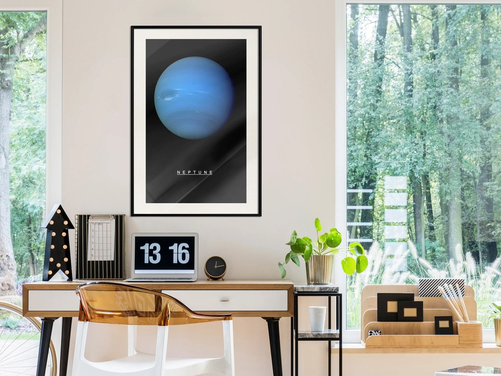 Artgeist Plagát - Neptune [Poster] Veľkosť: 40x60, Verzia: Zlatý rám s passe-partout