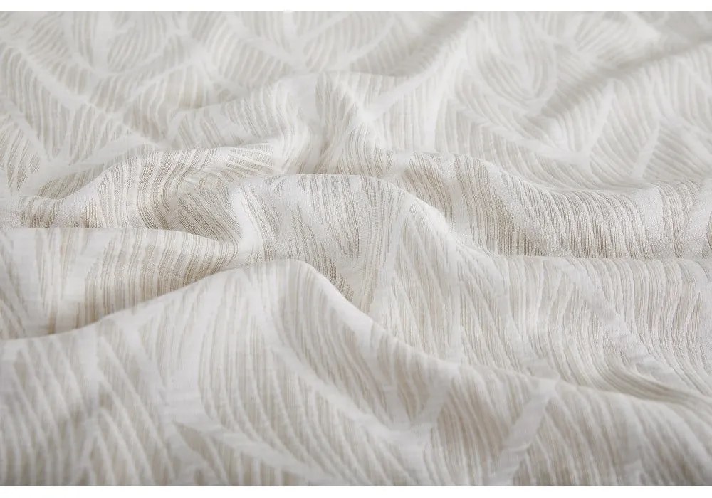 Béžové obliečky na jednolôžko zo žakára 140x200 cm Florida – My House