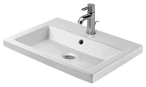 Keramické umývadlo zápustné DURAVIT 2ND FLOOR 60x43 cm biele 03476000301