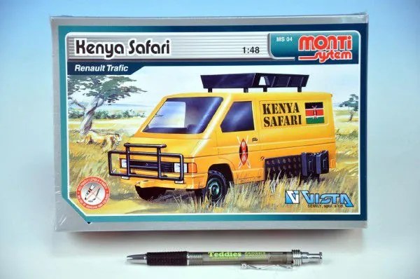 Stavebnice Monti 04 Kenya Safari  Renault Trafic 1:48 v krabici 22x15x6cm