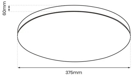 LED Stropné svietidlo SLIMI LED/24W/230V IP40 čierna