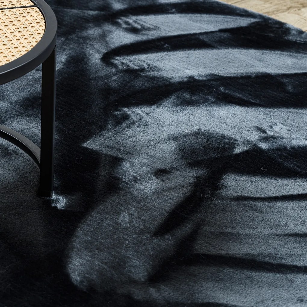 Dywany Łuszczów, Kusový koberec Visco Rabbit Dark grey 5 kruh, 160x160 (priemer) kruh, šedá, detská izba