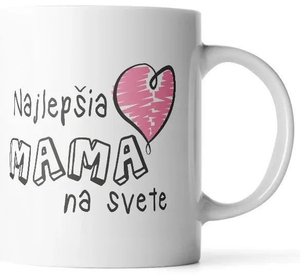 Sablio Hrnček Najlepšia mama na svete - 890 ml - XXL