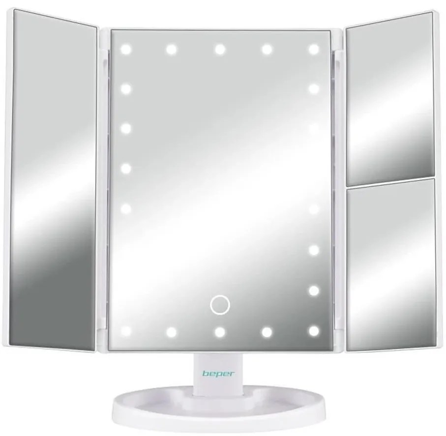 Beper - Kozmetické zrkadlo s LED podsvietením 4xAAA/5V