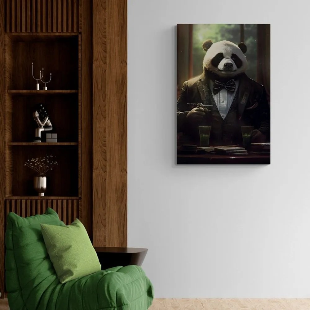 Obraz zvierací gangster panda Varianta: 40x60