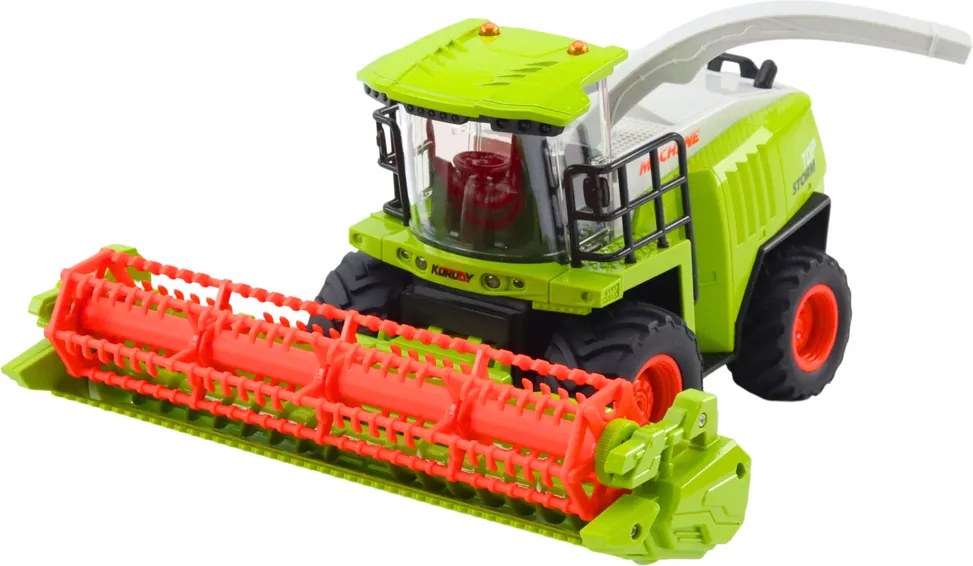 LEAN Toys Poľnohospodársky kombajn s žacím ústrojím na obilie, diaľkovo ovládaný RC 2,4 GHz