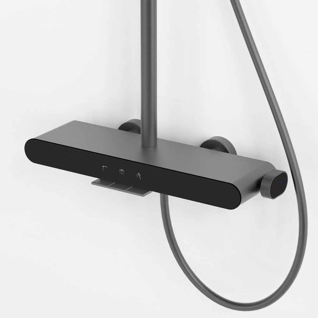 Rea Farel, sprchový set s vaňovým výtokom, grafitová matná, REA-P0352