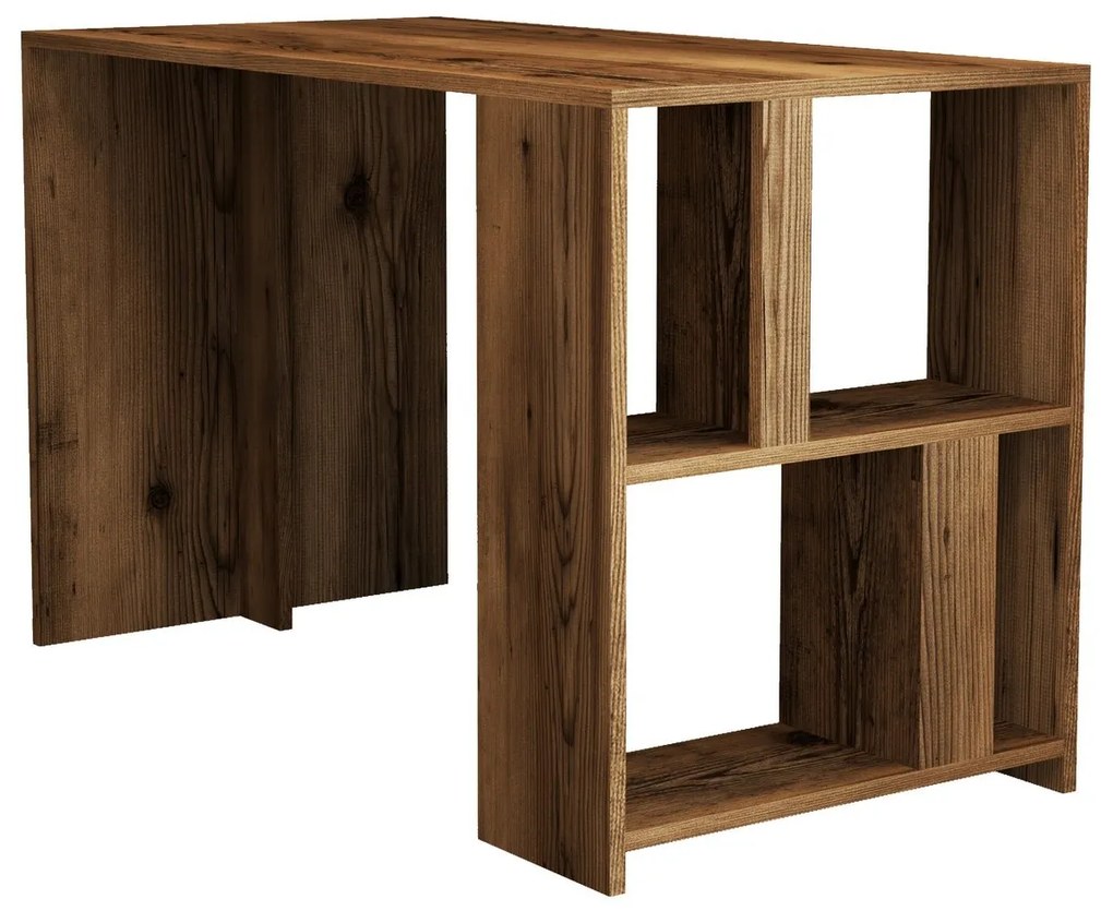 Písací stôl LIMA s vstavanou policou orech