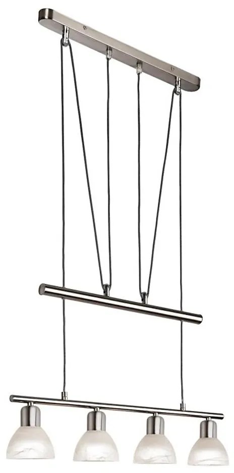 LED Luster na lanku DAYTONA 4xE14/5W/230V 3000K lesklý chróm