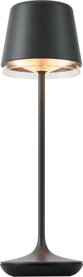 Stolná lampa čierna vrátane LED IP65 Nabíjateľná s nabíjacou stanicou - Treble