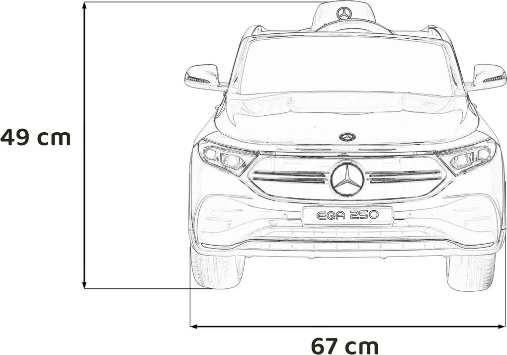 Ramiz Vozidlo Mercedes Benz EQA 250 biele