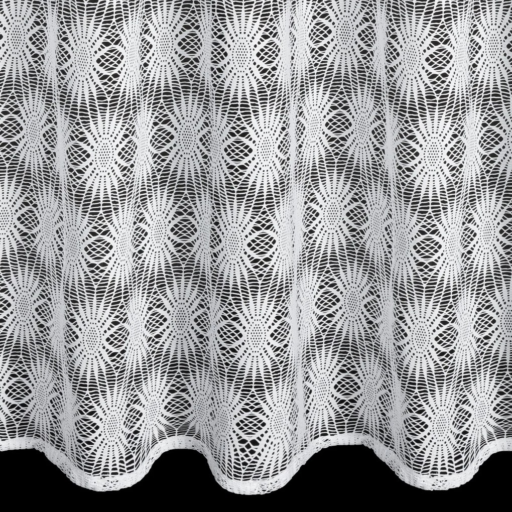 ZÁCLONA NA KRÚŽKOCH ROZI 140X250 CM BIELA