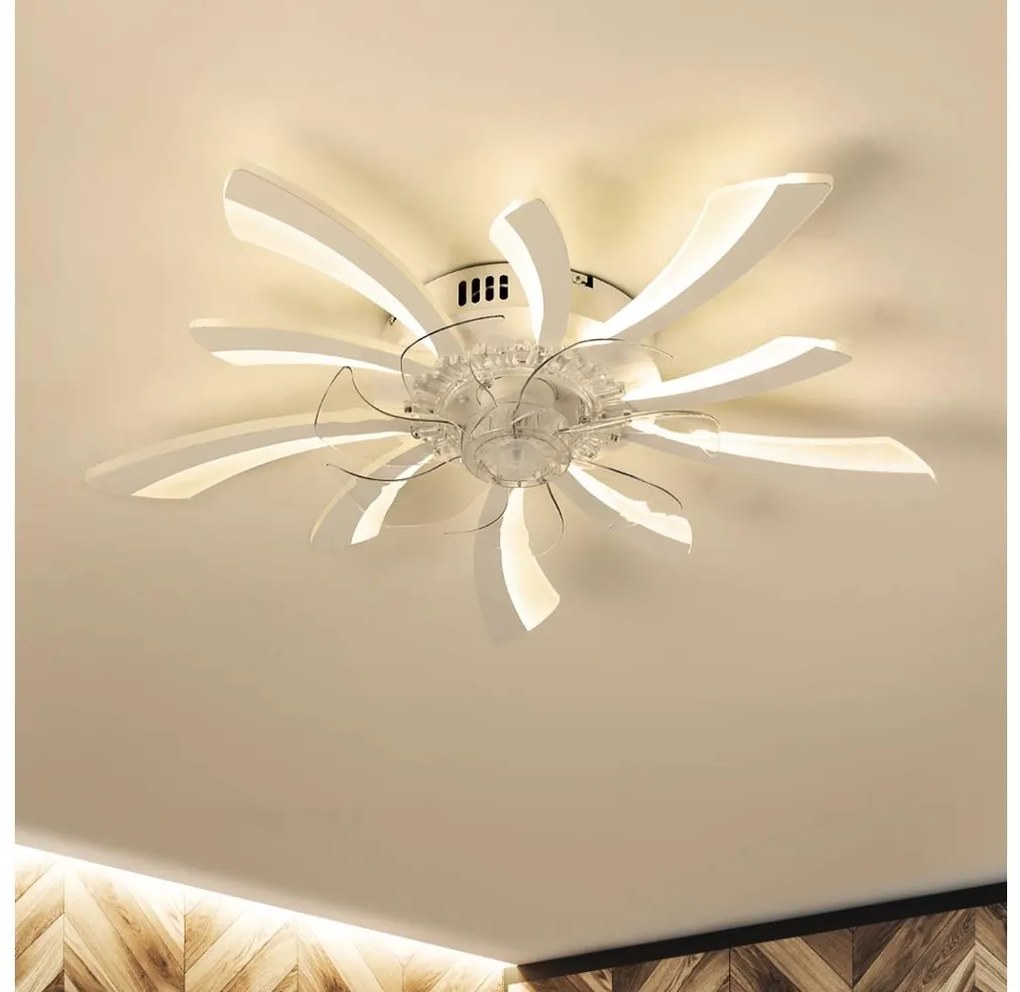 Brilagi -LED Stmievateľné svietidlo s ventilátorom LED/50W/230V 3000-6500K biela+DO BG1611