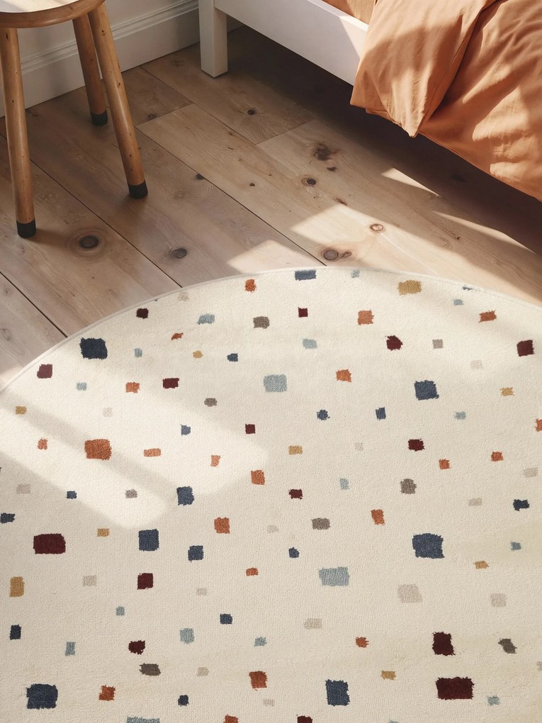 Hanse Home, Detský koberec Adventures 106419 Cream Multicolor kruh, 160x160 (priemer) kruh, viacfarebná, detská izba