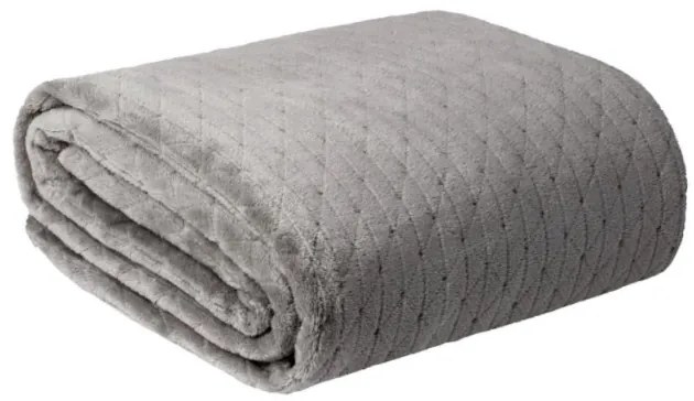 Jemná deka CINDY s reliéfnym vzorom - grafit