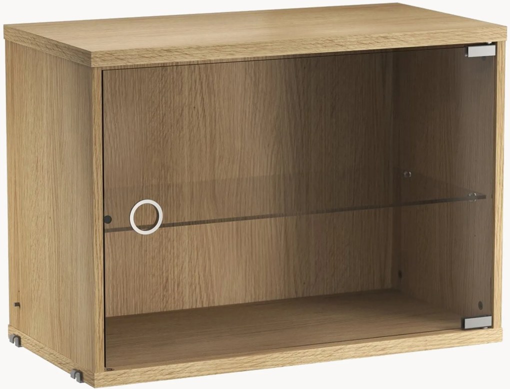 Vitrína's výsuvnými sklenenými dvierkami String System, Š 58 x H 30 cm