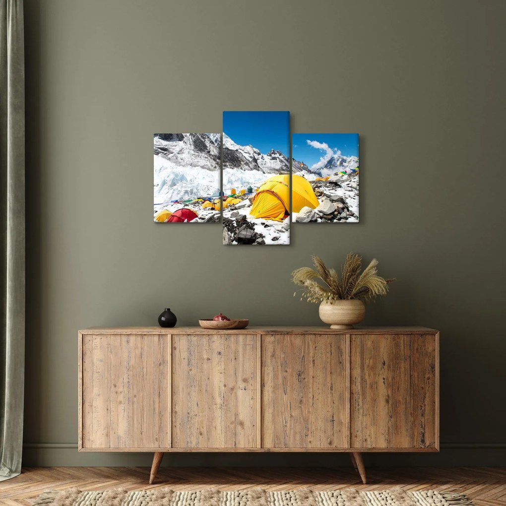 Obraz - Kempovanie v horách (90x60 cm)