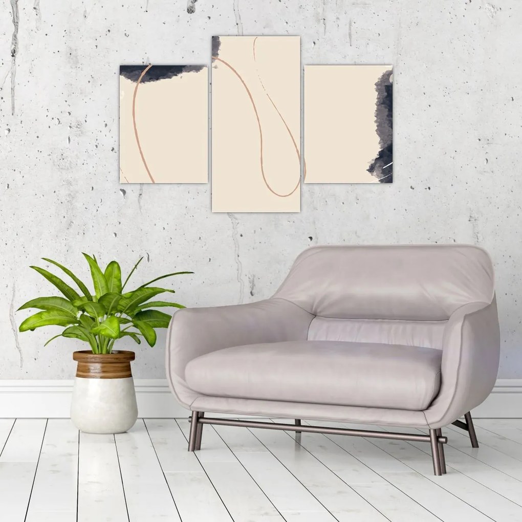 Obraz - Béžová abstrakcia (90x60 cm)