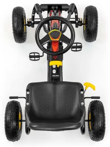 Šlapacia motokára Thor čierna