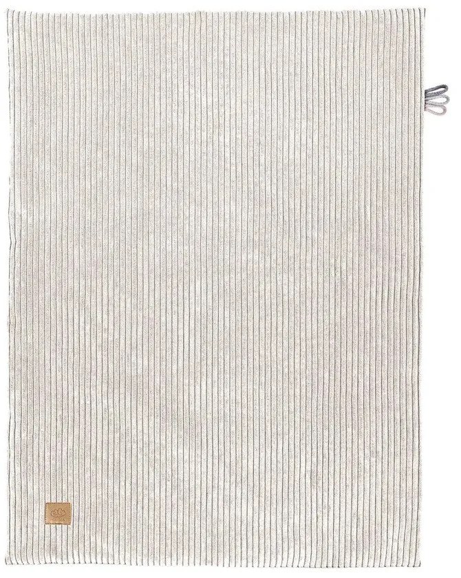 Krémová menčestrová detská deka 100x77 cm – Meowbaby