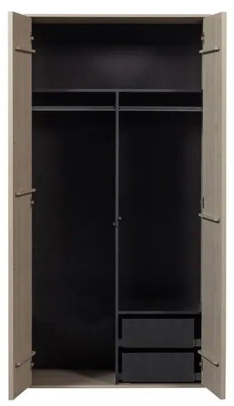 Krémová modulárna skriňa z borovicového dreva 100x200 cm Daily – vtwonen