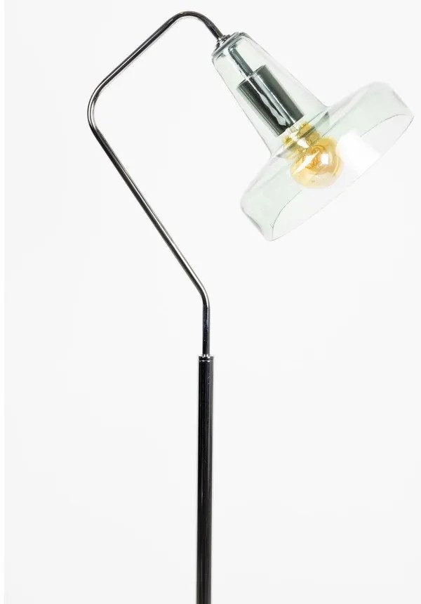Stojacia lampa v zeleno-striebornej farbe Anshin - White Label
