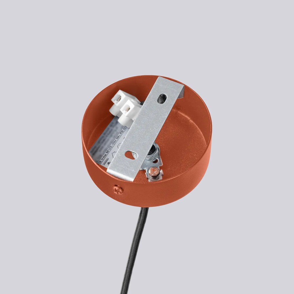 Luster Halo, 6x biele sklenené tienidlo, ro